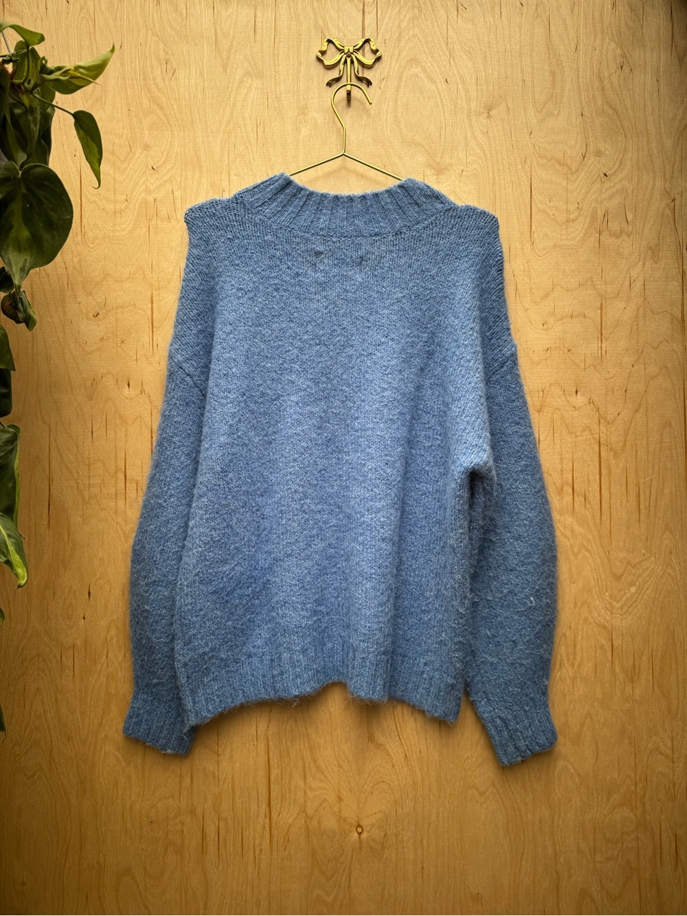 ANTHRO PISTOLA Carlen Mock Neck Sweater Blue S - Picture 7 of 9